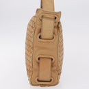 Bottega Veneta INTRECCIATO Shoulder Bag Leather Beige Gold Tone Auth 209065-4
