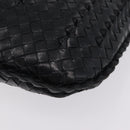 Bottega Veneta INTRECCIATO Hobo Shoulder Bag Leather Black 115653 Auth 209066SAV-11