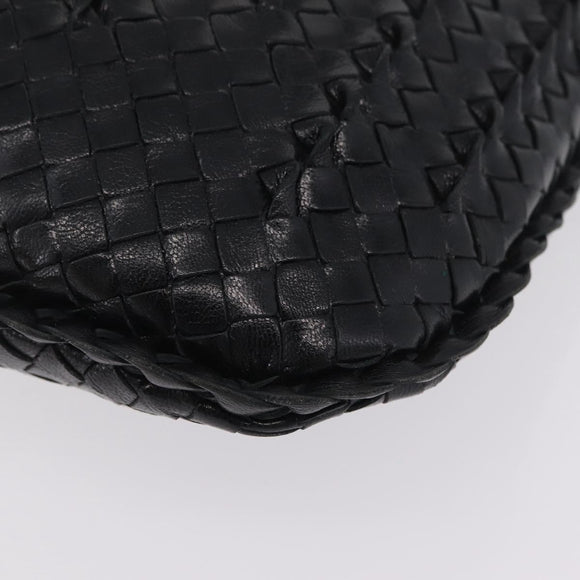 Bottega Veneta INTRECCIATO Hobo Shoulder Bag Leather Black 115653 Auth 209066SAV