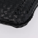 Bottega Veneta INTRECCIATO Hobo Shoulder Bag Leather Black 115653 Auth 209066SAV-13