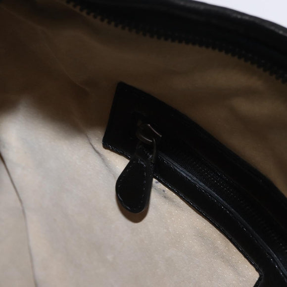 Bottega Veneta INTRECCIATO Hobo Shoulder Bag Leather Black 115653 Auth 209066SAV