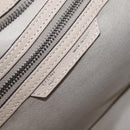 CELINE Luggage Phantom Hand Bag Leather Beige Silver Auth 209068V-20