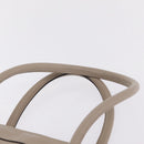 CELINE Luggage Phantom Hand Bag Leather Beige Silver Auth 209068V-9