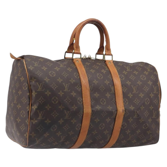 LOUIS VUITTON Monogram Keepall 45 Boston Bag M41428 LV Auth 209070