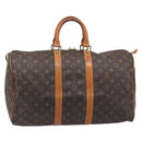 LOUIS VUITTON Monogram Keepall 45 Boston Bag M41428 LV Auth 209070-3