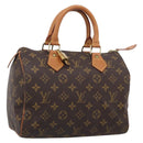 LOUIS VUITTON Monogram Speedy 25 Hand Bag M41528 LV Auth 209077V-1