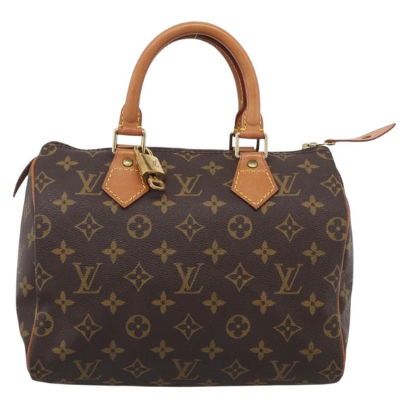 LOUIS VUITTON Monogram Speedy 25 Hand Bag M41528 LV Auth 209077V