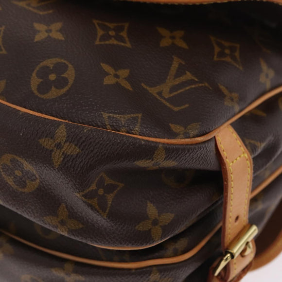 LOUIS VUITTON Monogram Saumur 30 Shoulder Bag M42256 LV Auth 209083V