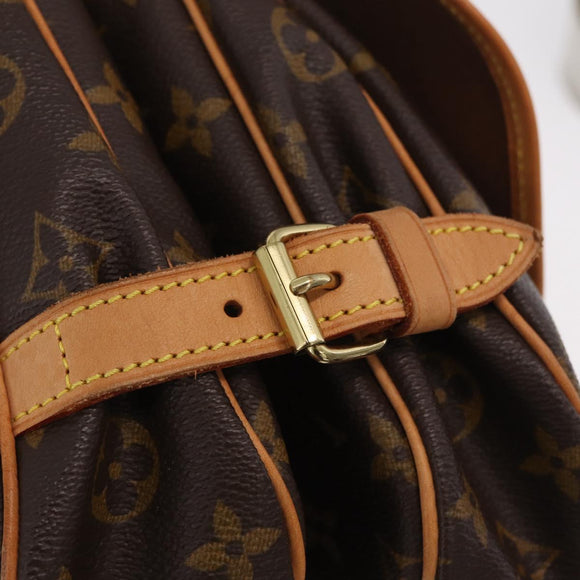 LOUIS VUITTON Monogram Saumur 30 Shoulder Bag M42256 LV Auth 209083V