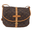 LOUIS VUITTON Monogram Saumur 30 Shoulder Bag M42256 LV Auth 209083V-3