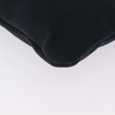 Saint Laurent Shoulder Bag Canvas Black Silver Auth 209089-12