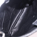 Saint Laurent Shoulder Bag Canvas Black Silver Auth 209089-15