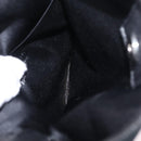 Saint Laurent Shoulder Bag Canvas Black Silver Auth 209089-18