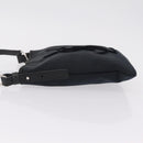 Saint Laurent Shoulder Bag Canvas Black Silver Auth 209089-5