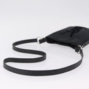 Saint Laurent Shoulder Bag Canvas Black Silver Auth 209089-7