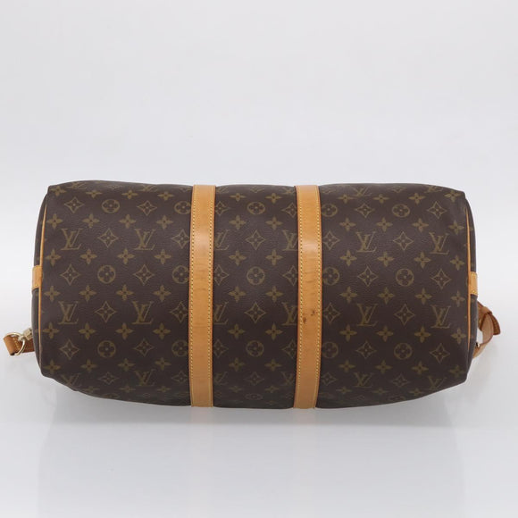 LOUIS VUITTON Monogram Keepall Bandouliere 45 Boston Bag M41418 LV Auth 209095V