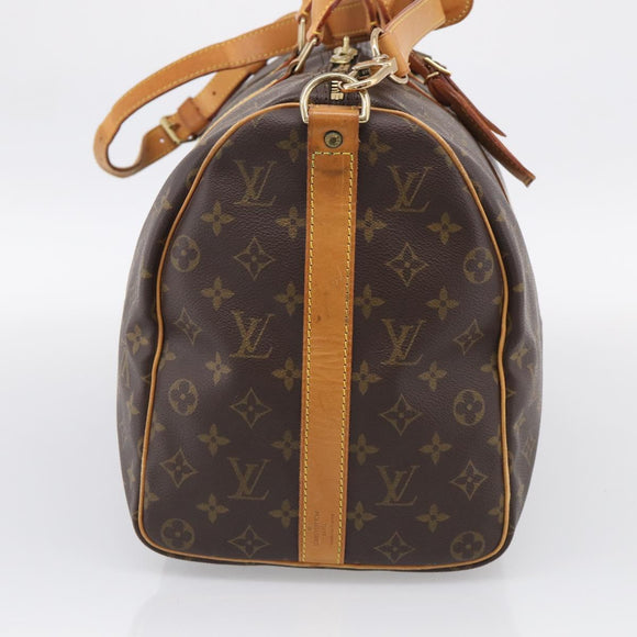 LOUIS VUITTON Monogram Keepall Bandouliere 45 Boston Bag M41418 LV Auth 209095V