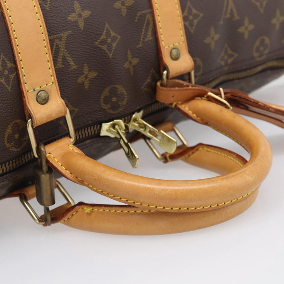 LOUIS VUITTON Monogram Keepall Bandouliere 45 Boston Bag M41418 LV Auth 209095V