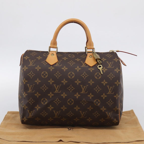 LOUIS VUITTON Monogram Speedy 30 Hand Bag M41526 LV Auth 209096V