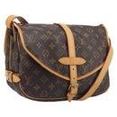 LOUIS VUITTON Monogram Saumur 30 Shoulder Bag M42256 LV Auth 209097V-1