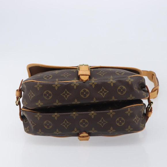 LOUIS VUITTON Monogram Saumur 30 Shoulder Bag M42256 LV Auth 209097V