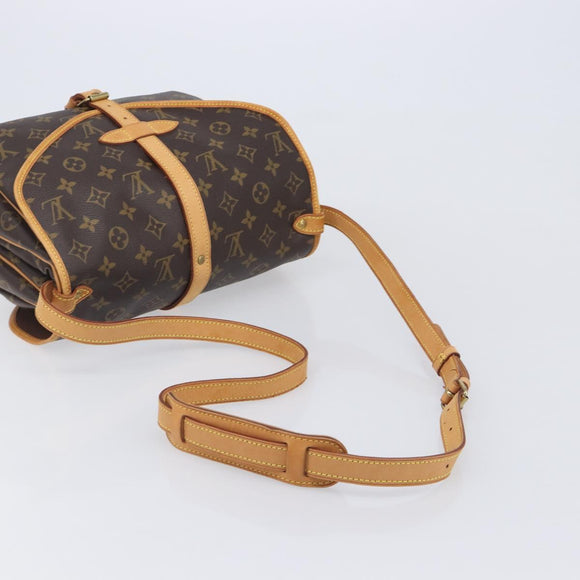 LOUIS VUITTON Monogram Saumur 30 Shoulder Bag M42256 LV Auth 209097V