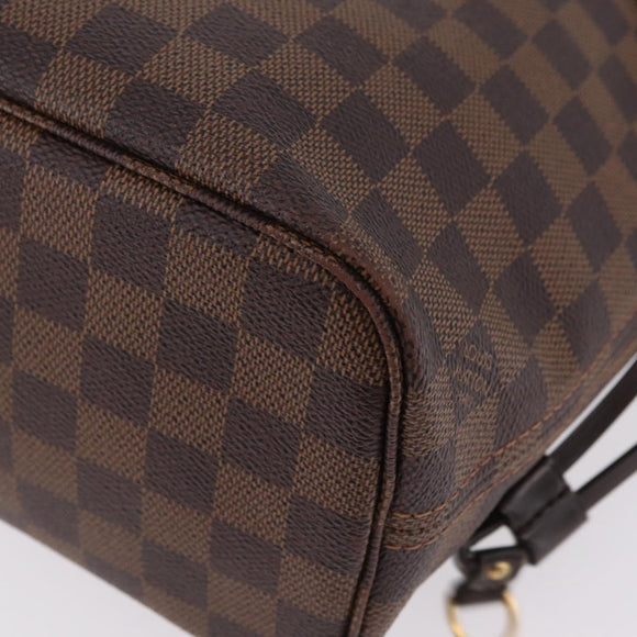 LOUIS VUITTON Damier Ebene Neverfull PM Tote Bag N51109 LV Auth 209099
