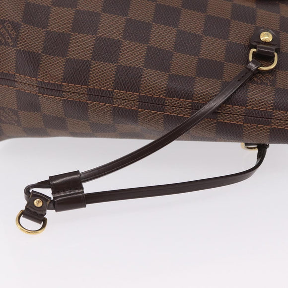 LOUIS VUITTON Damier Ebene Neverfull PM Tote Bag N51109 LV Auth 209099