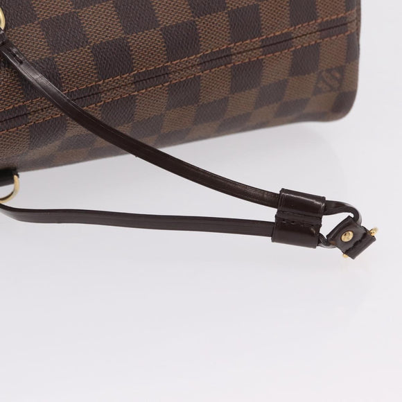 LOUIS VUITTON Damier Ebene Neverfull PM Tote Bag N51109 LV Auth 209099