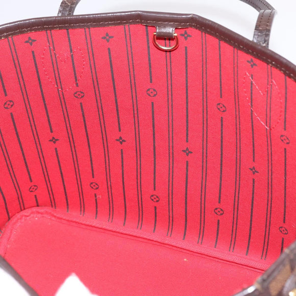 LOUIS VUITTON Damier Ebene Neverfull PM Tote Bag N51109 LV Auth 209099