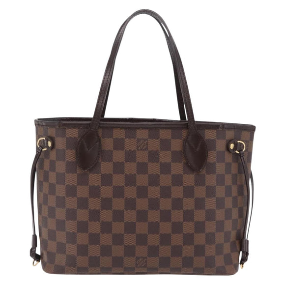 LOUIS VUITTON Damier Ebene Neverfull PM Tote Bag N51109 LV Auth 209099