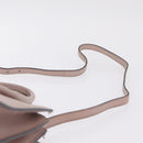 Miu Miu Hand Bag Leather 2way Beige Gold Tone Auth 209104-11
