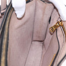 Miu Miu Hand Bag Leather 2way Beige Gold Tone Auth 209104-28