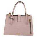 Miu Miu Hand Bag Leather 2way Beige Gold Tone Auth 209104-3
