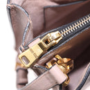 Miu Miu Hand Bag Leather 2way Beige Gold Tone Auth 209104-31