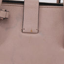 Miu Miu Hand Bag Leather 2way Beige Gold Tone Auth 209104-4