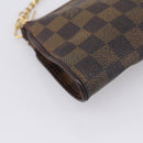 LOUIS VUITTON Damier Ebene Sophie Shoulder Bag N51135 LV Auth 209108-11
