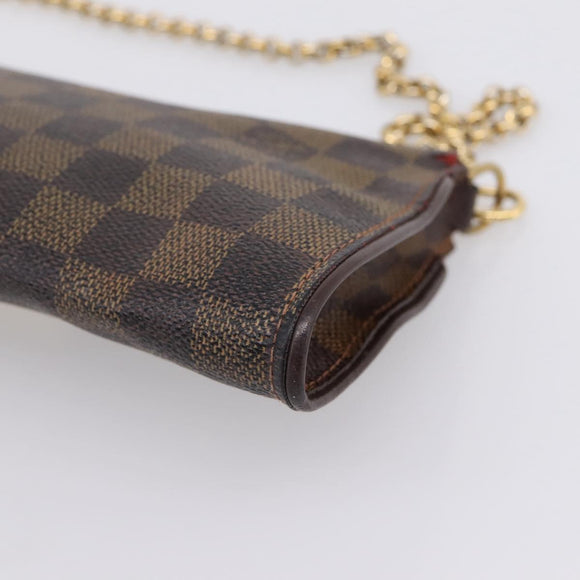 LOUIS VUITTON Damier Ebene Sophie Shoulder Bag N51135 LV Auth 209108
