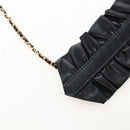 CHANEL Matelasse Mini Chain Wallet Lamb Skin Black Gold Tone CC Auth 209112SAM-11