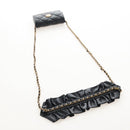 CHANEL Matelasse Mini Chain Wallet Lamb Skin Black Gold Tone CC Auth 209112SAM-7