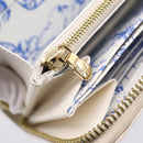 LOUIS VUITTON Monogram Tiles Zippy Wallet Long Wallet Blue M83624 Auth 209114M-18