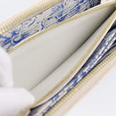 LOUIS VUITTON Monogram Tiles Zippy Wallet Long Wallet Blue M83624 Auth 209114M-11