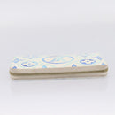 LOUIS VUITTON Monogram Tiles Zippy Wallet Long Wallet Blue M83624 Auth 209114M-5