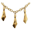 CHANEL Necklace Metal Gold CC Auth 209116V-1