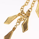 CHANEL Necklace Metal Gold CC Auth 209116V-10