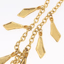 CHANEL Necklace Metal Gold CC Auth 209116V-11