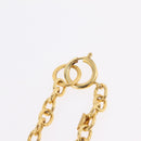 CHANEL Necklace Metal Gold CC Auth 209116V-13