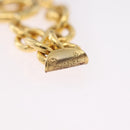 CHANEL Necklace Metal Gold CC Auth 209116V-14