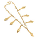 CHANEL Necklace Metal Gold CC Auth 209116V-2