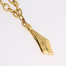 CHANEL Necklace Metal Gold CC Auth 209116V-3
